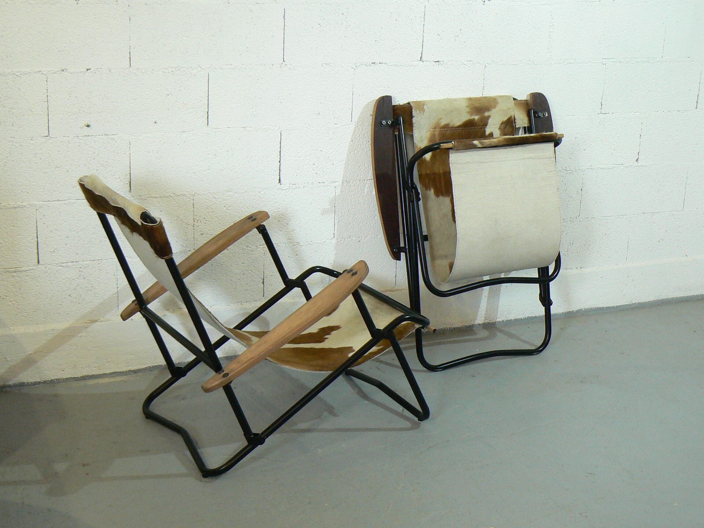 Pair of armchairs Safary chair 1950