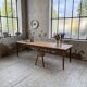 Farmhouse table with spindle legs in oak and pine, 2.5m