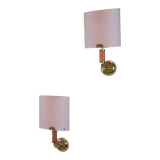 Pair of wall lamps Murano Vetri, Italy 1960s