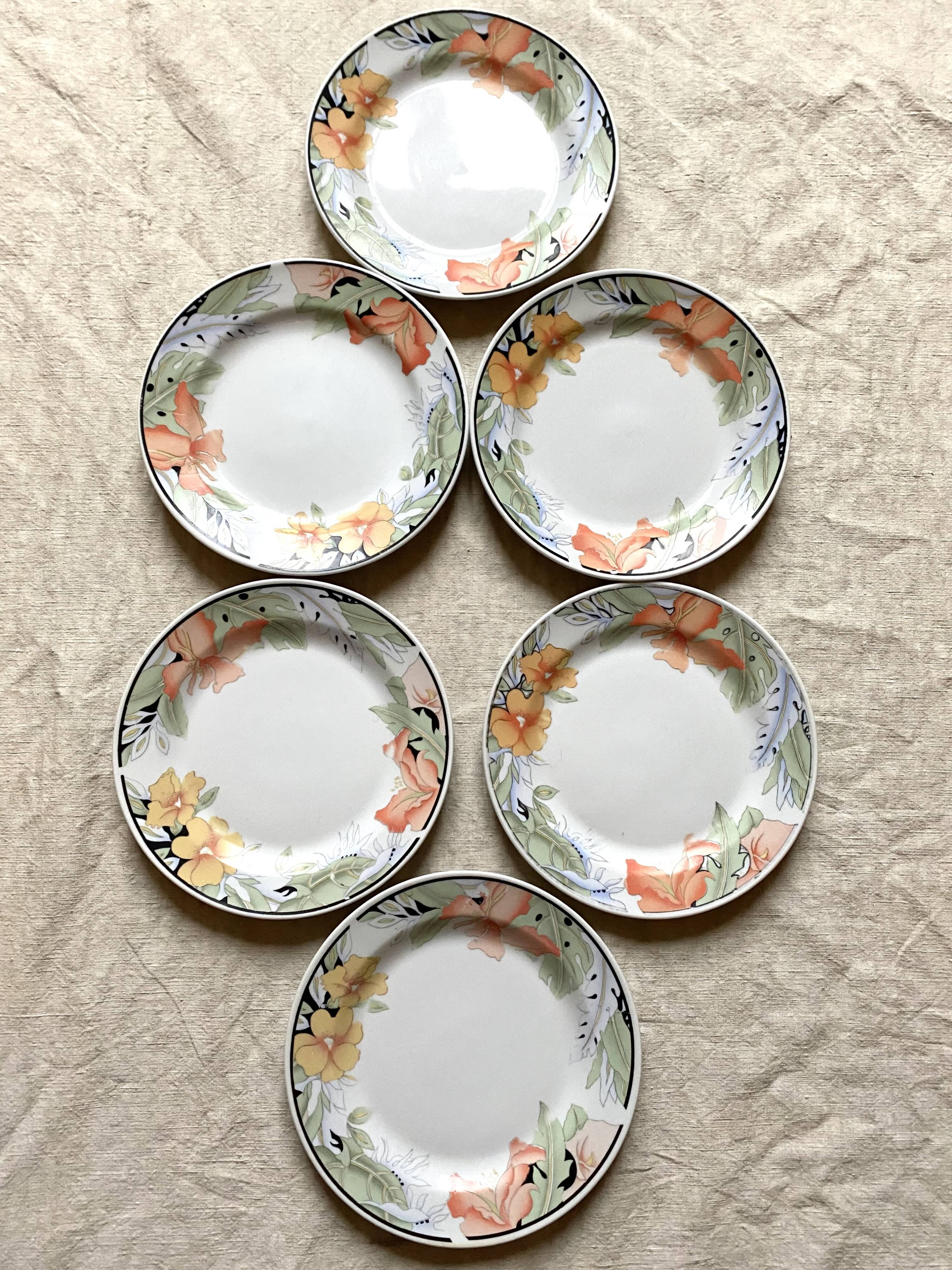 Assietets à dessert années 80