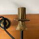 Vintage brass and black double arm wall lamp