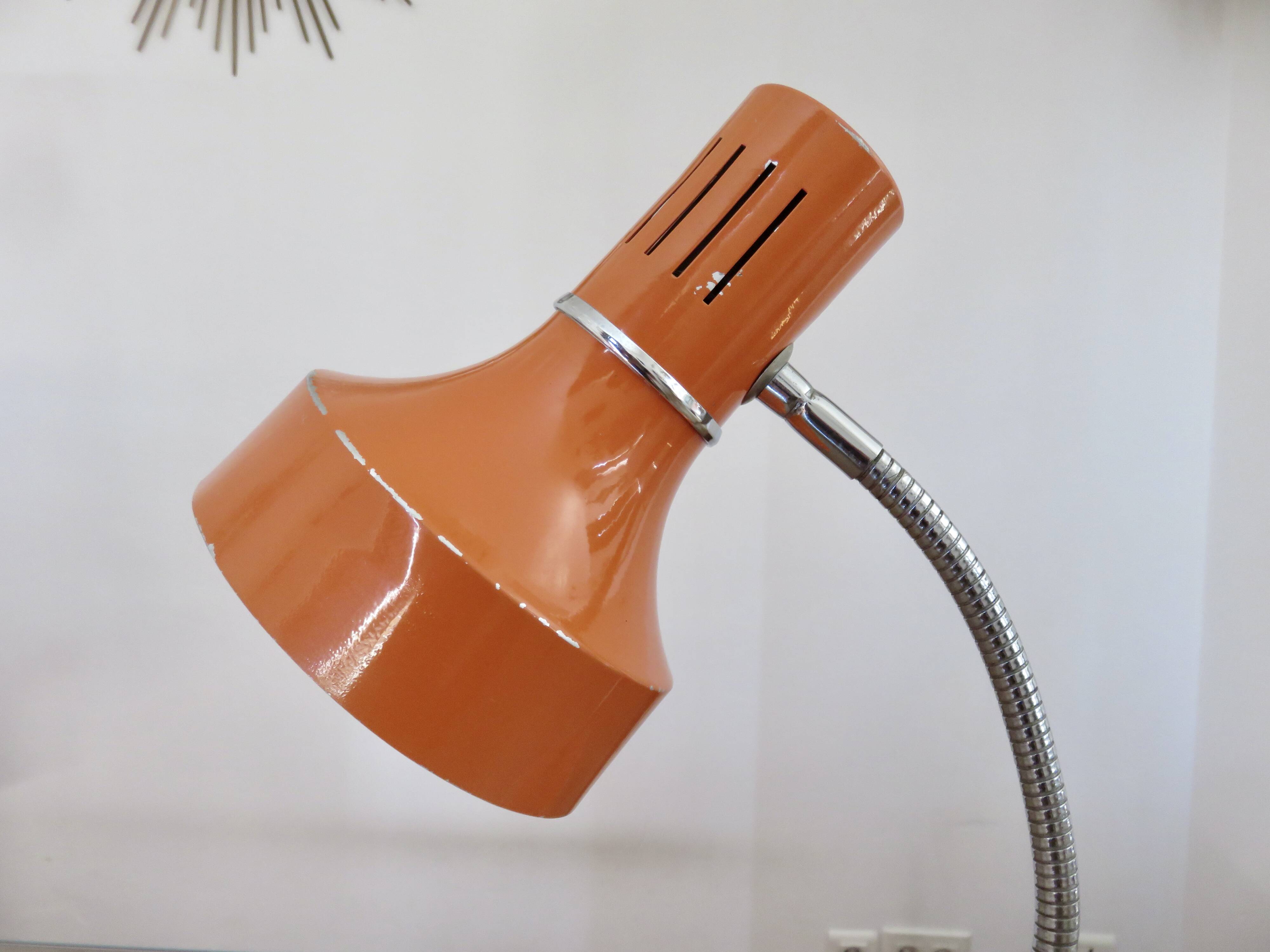Orange Italian lamp from the 70s