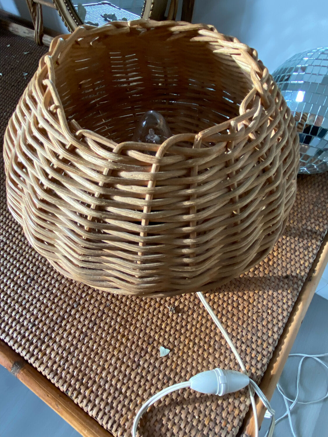 Rattan lamp