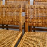 Danish Mid Century Wooden Dining Chairs by Børge Mogensen, 1960s