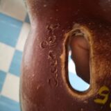 Zoomorphic vase numbered and signed Accolay