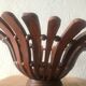 Vintage wood trinket bowl