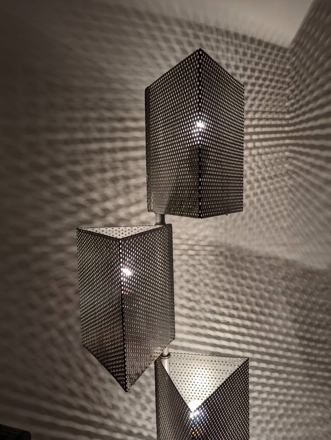 2 post-modern 80s totem lampposts