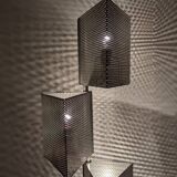 2 lampadaires totem post-moderne 80s