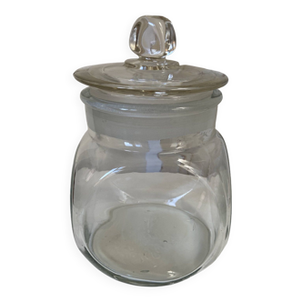 Magnificent Vintage Candy Box, Old Large Glass Kitchen Jar