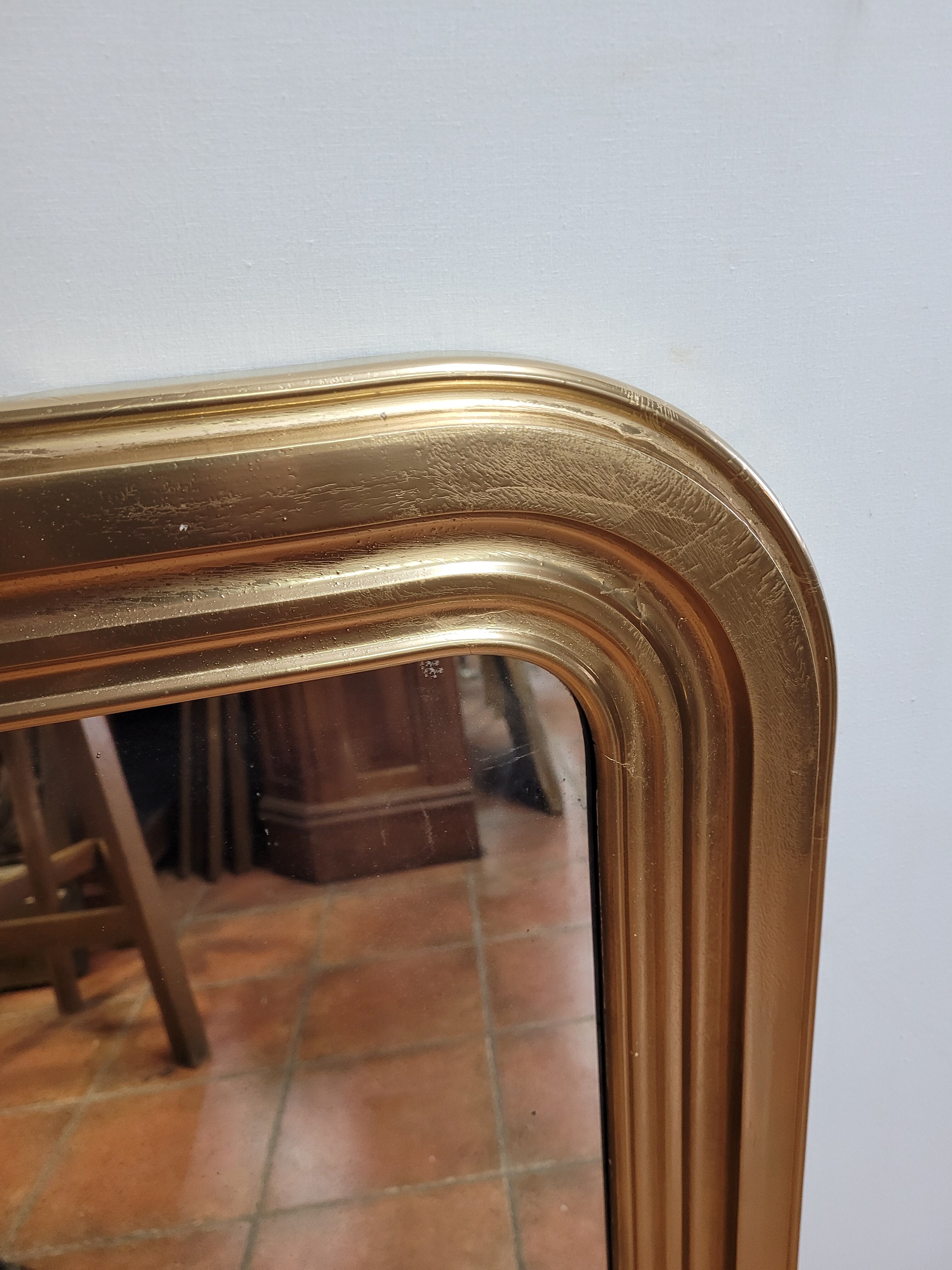 Old gilded Louis Philippe mirror