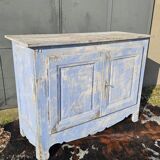Buffet en sapin patiné bleu, 1900.