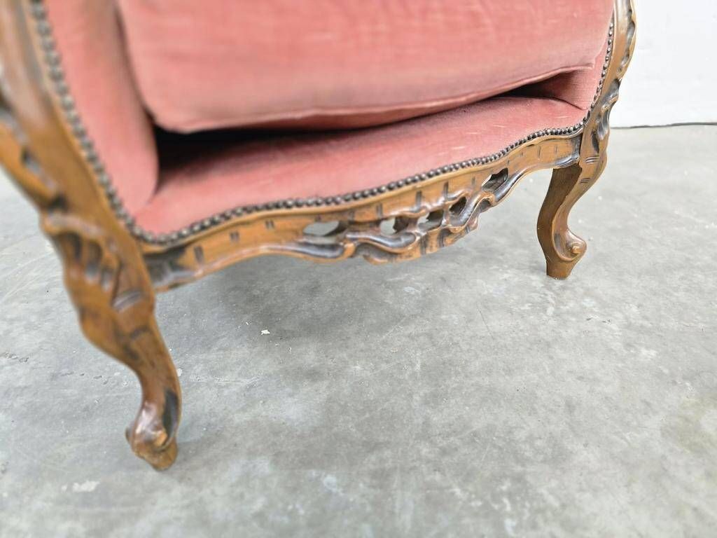 Vintage baroque armchair / single seater armchair / retro chair