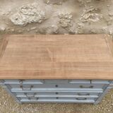 Louis XVI style chest of drawers in Versailles gray patinated cherry