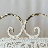 Old wrought iron fireplace screen - 8 kilograms