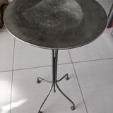 Vintage metal pedestal table