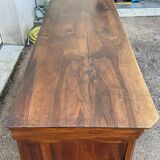 Walnut sideboard, Louis Philippe style, three doors, three shelves