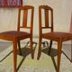 Art Deco bridge chair with 2 matching chairs