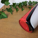 Red Italian Murano glass vase