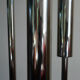 Space Age floor lamp vntage glass and chromed metal, 1970s