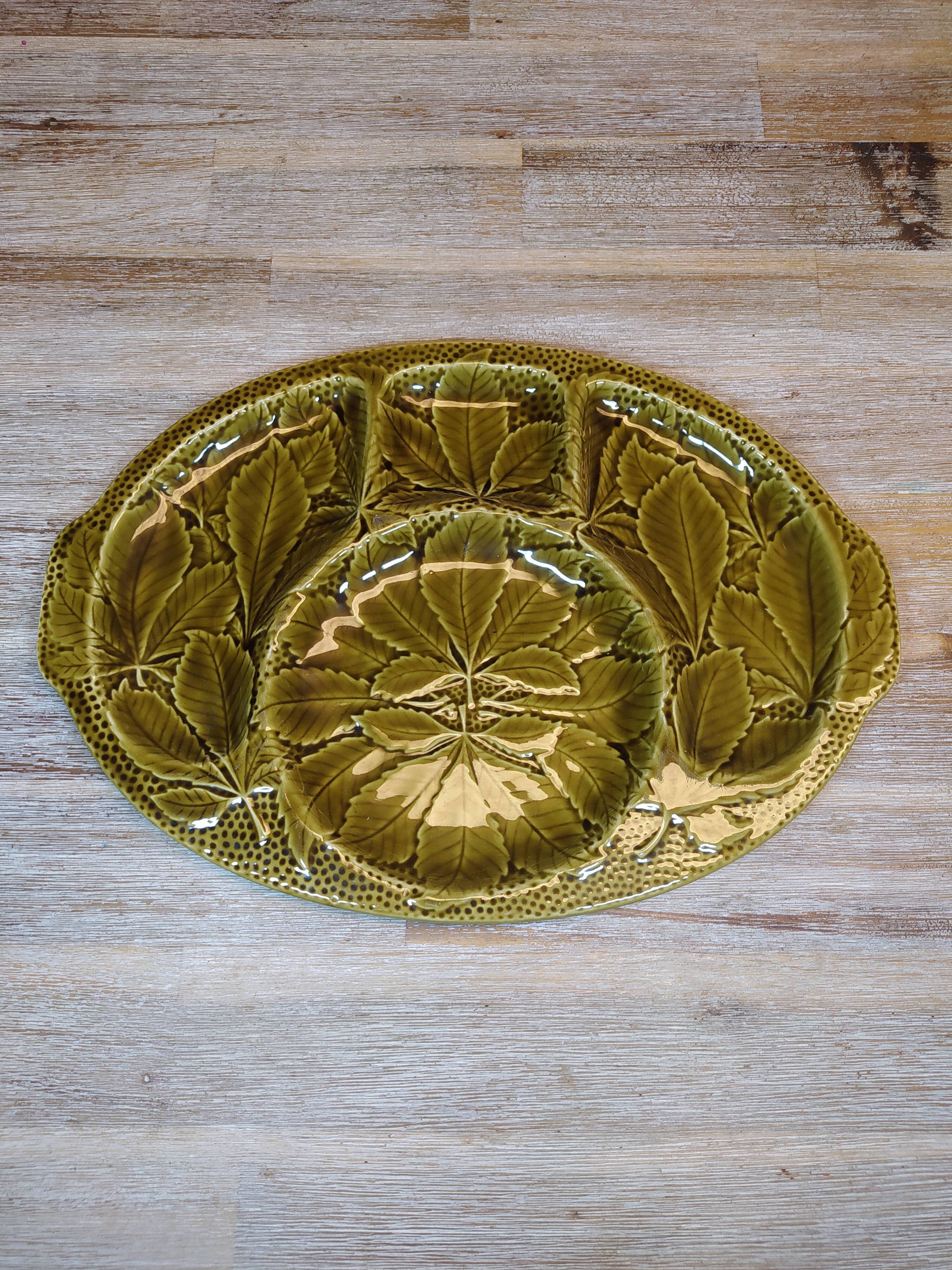 Barbotine presentation dish