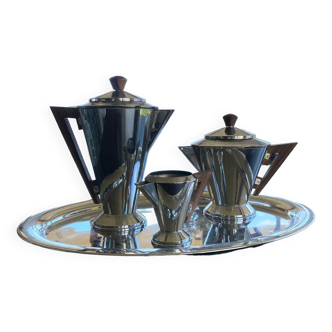 Art Deco Metal Teapot Set