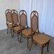 Set of 4 Mid-century Bentwood Cane Dining Chair, Thonet Style, 1970s Yugosl