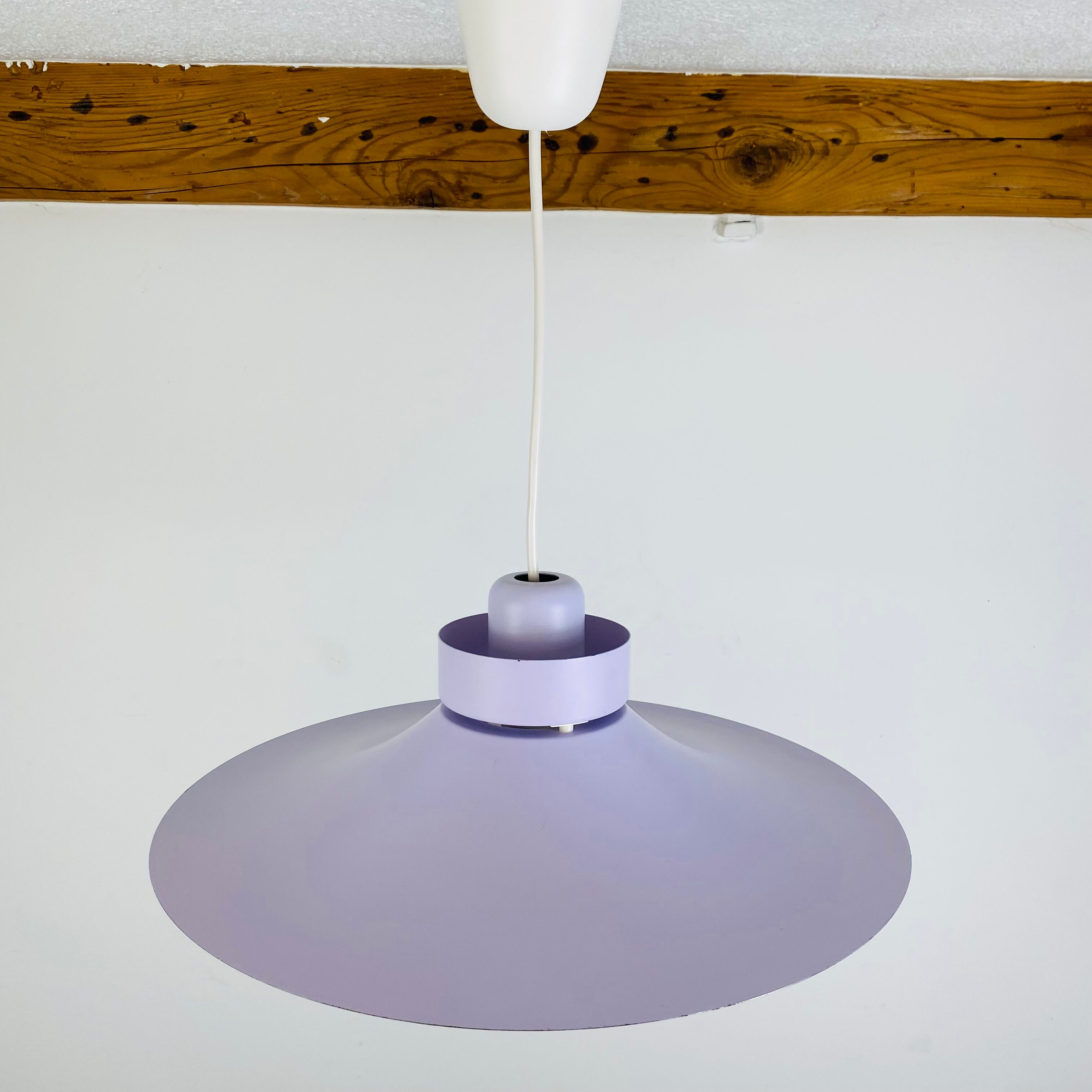 Scandinavian pendant lamp Horn 755 60s space age purple