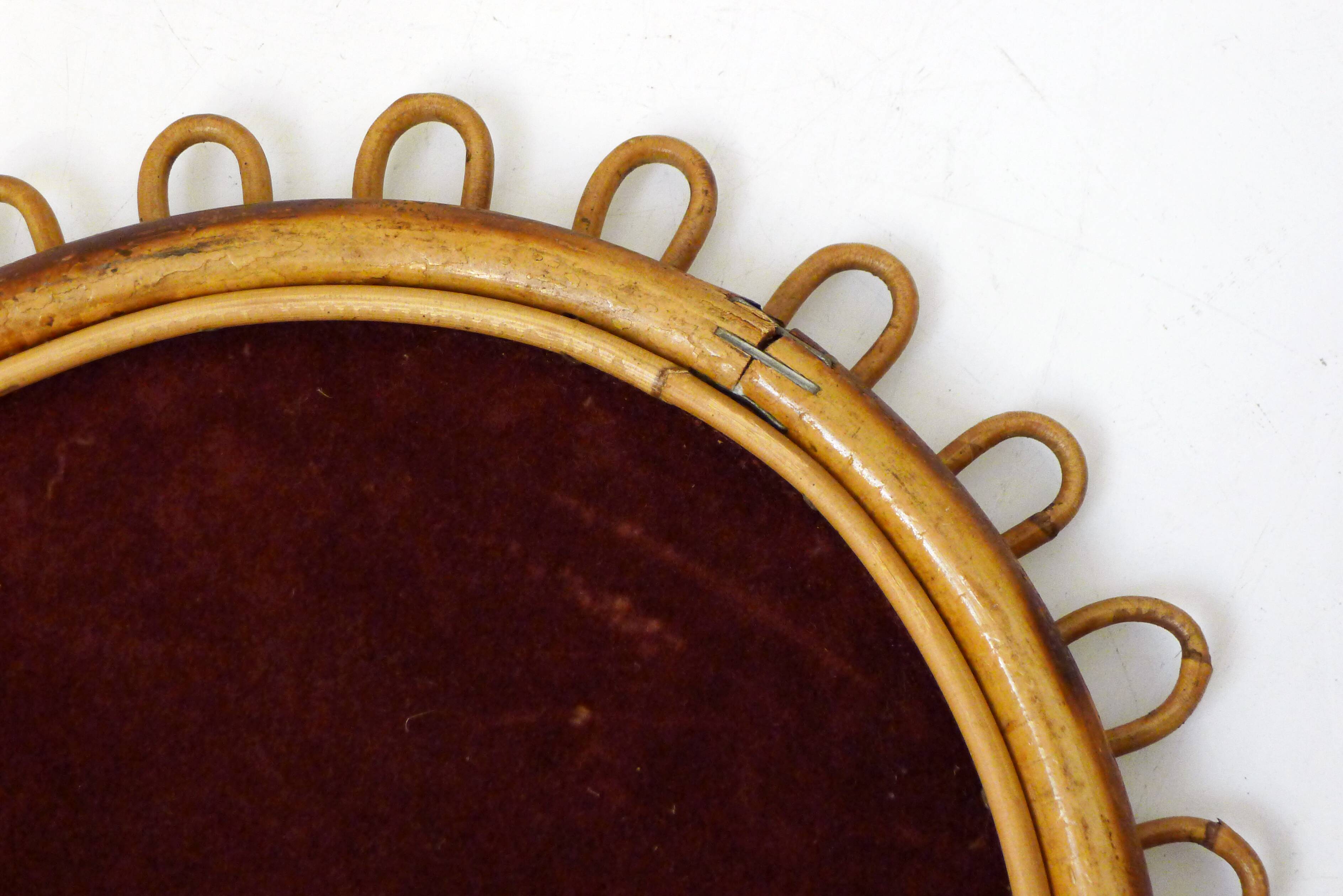 Albini Italian Rattan Mirror