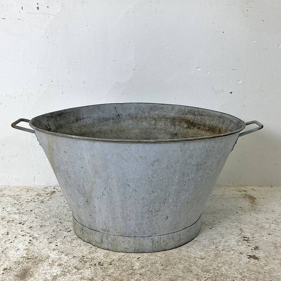 Bassine en zinc  vintage