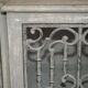 Vintage sideboard with wrought iron doors
