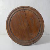 ancien tabouret tripode en bois perlé pour plantes