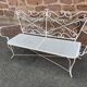 Banc de jardin fer forgé vintage