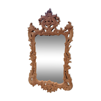 Carved wooden mirror 140x80cm