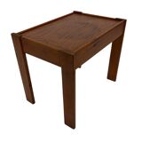 Vintage set of 3 side tables nesting pine wood 60s