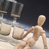 Set of 6 Luminarc smoked Sweden glasses