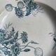 Set of 10 hollow plates Terre de Fer XIXth, model Madrid