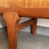Large Danish vintage row in blond teak from the 60s