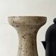 Pyrite stone candlestick vase, Alain Blanchard 1970