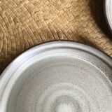 Series of 5 dessert plates in sandstone
