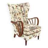 Scandinavian elm armchair, Swedish Modern, Sweden, 1940
