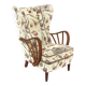 Scandinavian elm armchair, Swedish Modern, Sweden, 1940