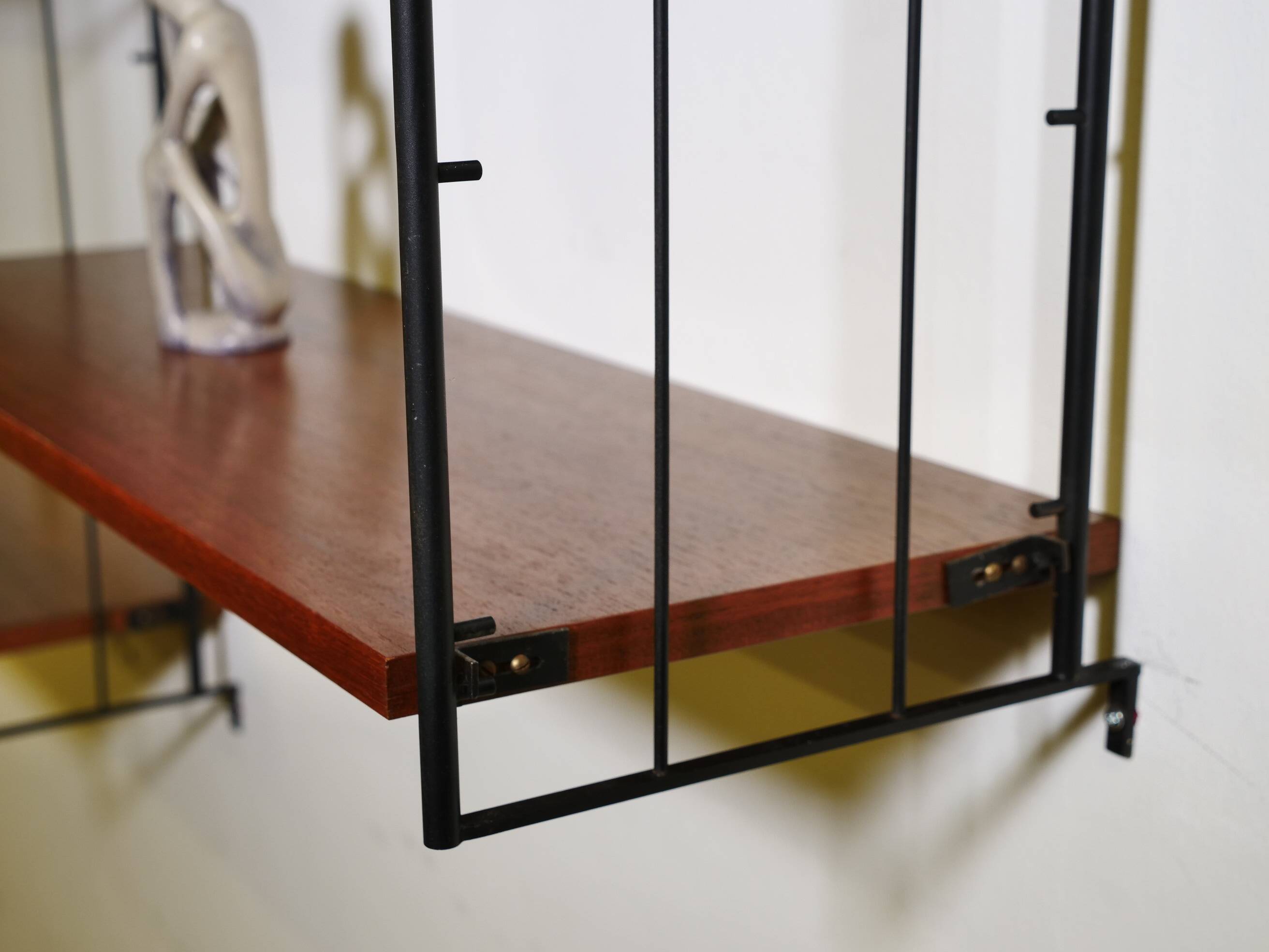 Modular teak storage unit in mid-century style, set of 12, 1960s.