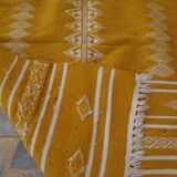 Yellow and white kilim rugs 100x140cm