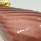 Brown and Yellow Murano Glass Amphora Vase by Fratelli Toso, Italy