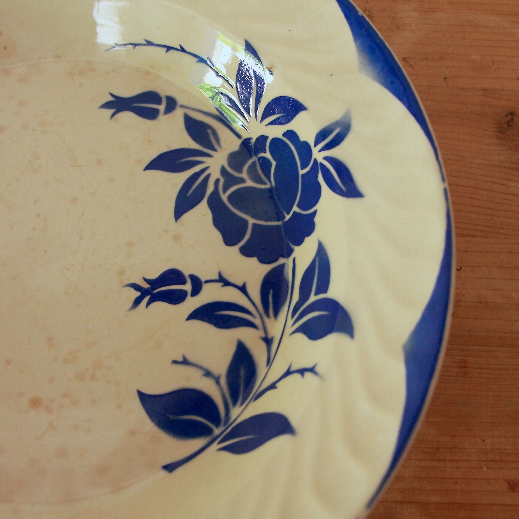 Digoin Corsica Bleu hollow dish