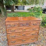 Natural Wood Chest of Drawers from the 18th Century, Foreign Work