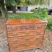 Natural Wood Chest of Drawers from the 18th Century, Foreign Work