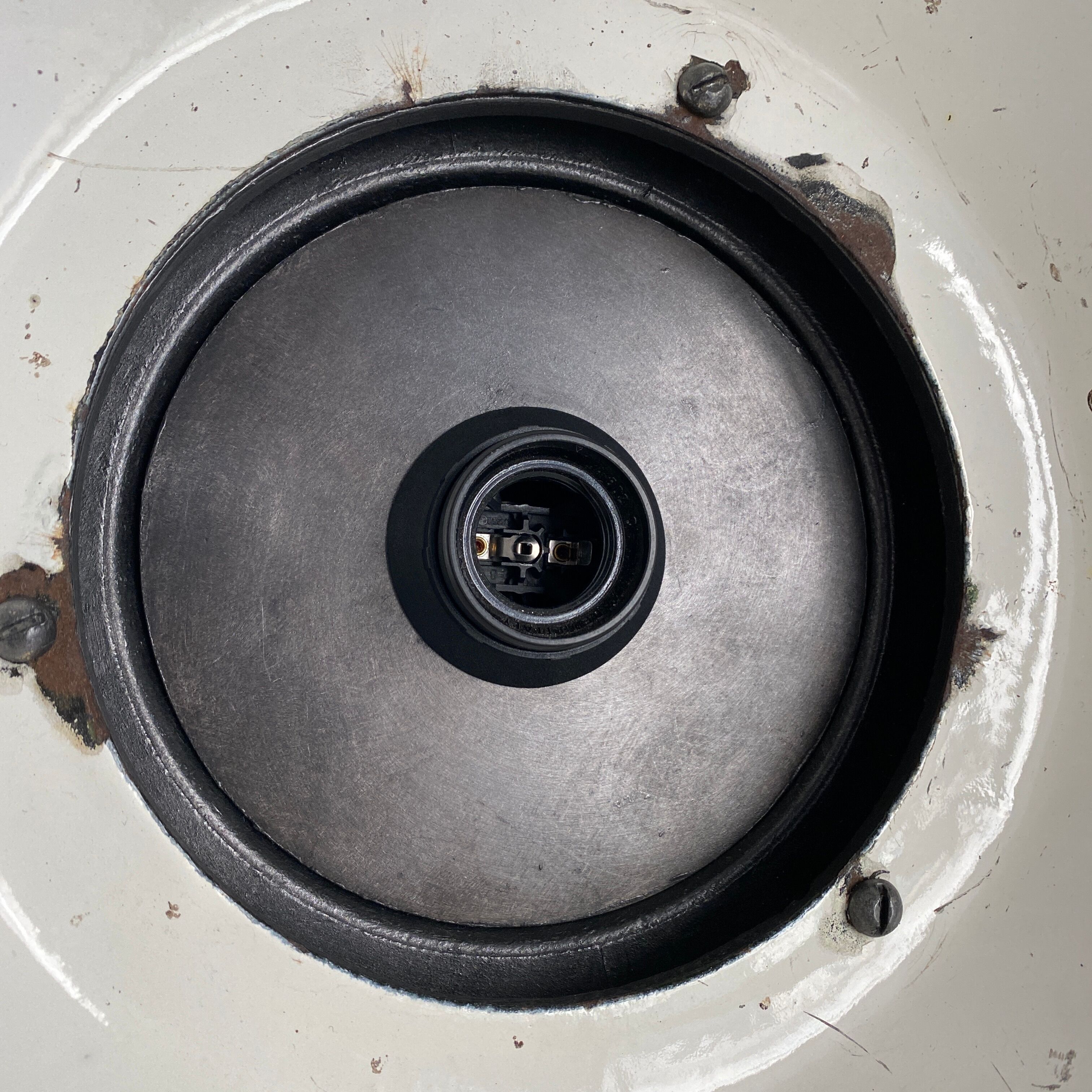 Old industrial hanging lamp