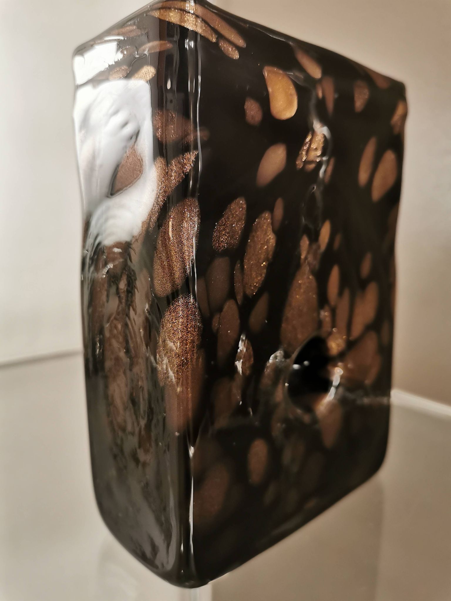 Murano blown glass vase, Italy, 1970s/80s