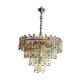 Paolo Venini two-tone chandelier, 4 levels, 1970, Italy
